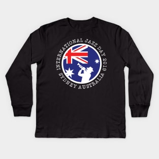 International Jazz Day Sydney Australia 2019 Kids Long Sleeve T-Shirt